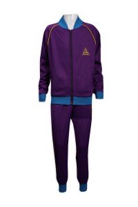 WTV164 custom-made winter sports suit Jin Guangrong 100% polyester Macau Songsen Sportswear Garment Factory front view
